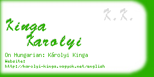 kinga karolyi business card